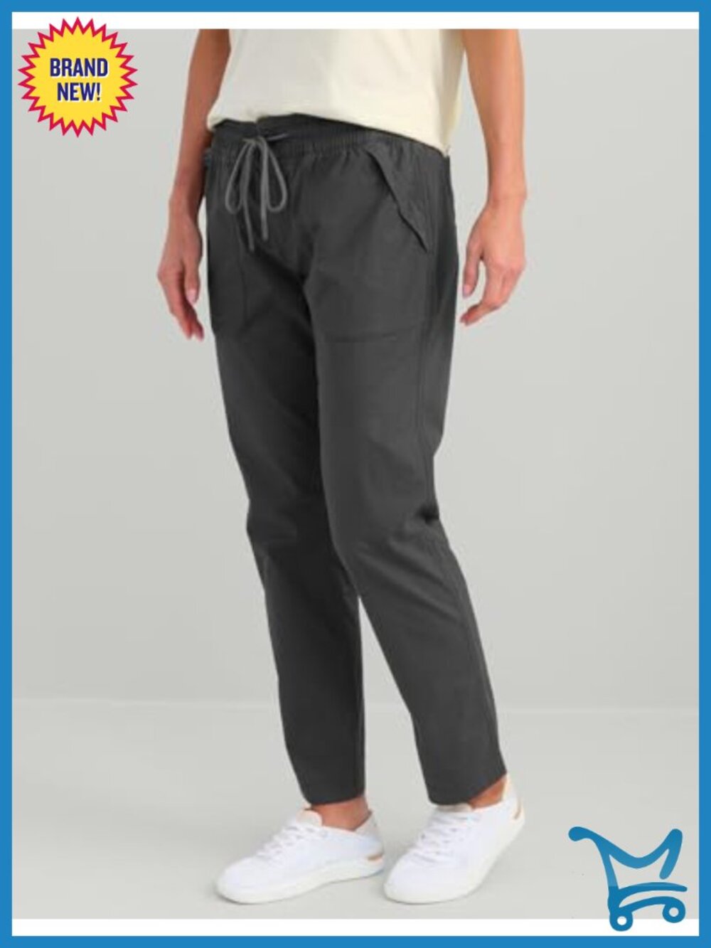 HUK Womens Cruiser Pant Stretch Cotton Ripstop Fishing Pants Zip Pockets